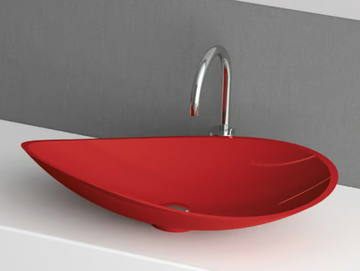 INFINITY COLOUR - Countertop single washbasin by Glass Design - view 2